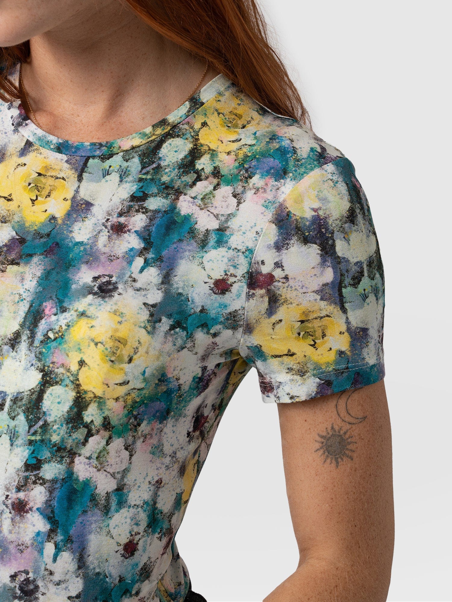 Austen Crew Neck Tee - Misty Floral